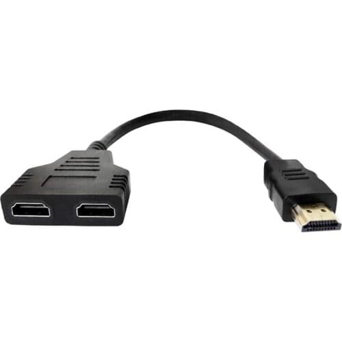 Hot HDMI Splitter Multimedia Interface HDMI Adapter for HDMI HD Led Lcd Tv Supports Two Tvs At the Same Time