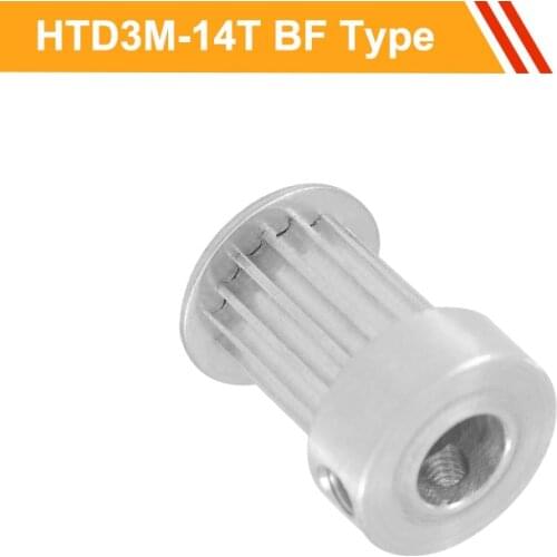 3M 14T Timing Pulley HTD3M Type Synchronous Pulley Wheel 11mm/16mm Belt Width 4/5/6/6.35/7mm Bore Gear Belt Pulley