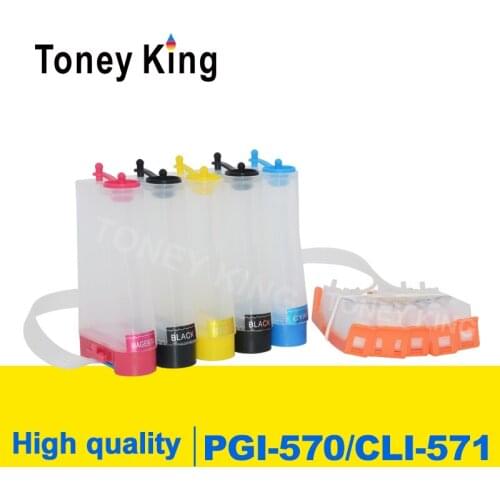 Toney King PGI-570 CLI-571 CISS Ink Supply System For Canon PIXMA TS5050 TS5051 TS5053 TS5055 TS6050 TS6051 TS6052 TS805 Printer