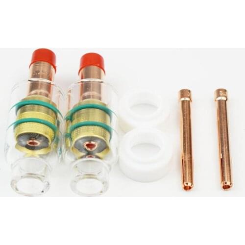 Glass Nozzle Gas Lens Collet 1/8 3.2MM for Welding Torch PTA DB SR WP17 18 26