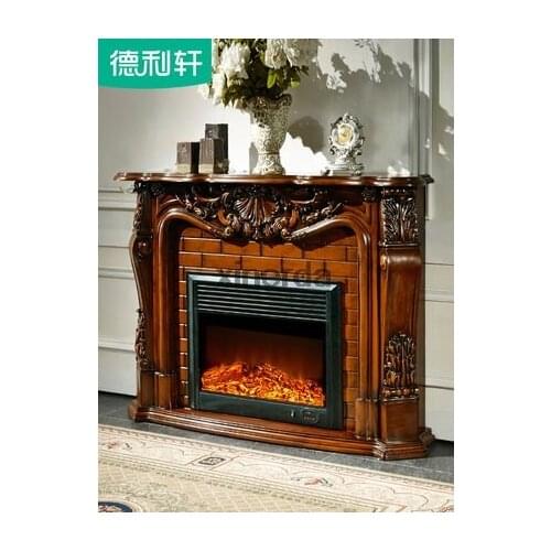 8080 Living Room Decoration Heating Fireplace 148CM Wood Electric Fireplace Shelf Insert Optical Insert A LED Flame Artificial