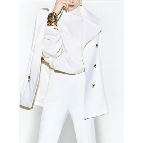 2 Piece White Peak Lapel Women Suit Business Pantsuits Office Formal Uniform Ladies Work Wear Blazer Outfit Pantsuit Custom Made