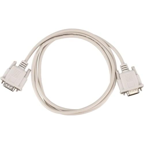 1.4M RS232 DB9 9 Pin Male to VGA Video 15 Pin Male Adapter Cable Light Gray Retail