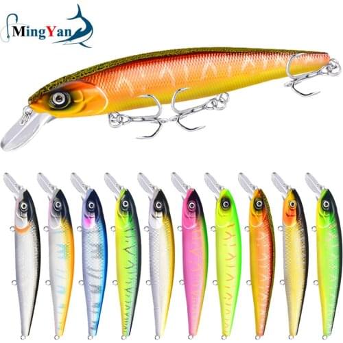1PCS 14cm 22.5g Professional Bionic Minnow Fishing Lure Hard Bait with 3 Fishing High Carbon Steel Hooks Fishing Tackle Lure