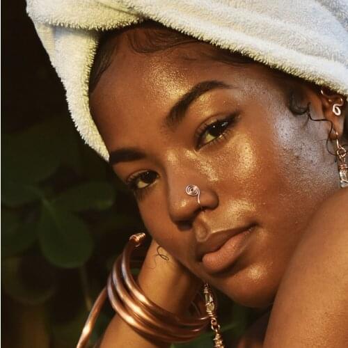 1Pcs Stainless Steel Fake Nose Ring Cuff Non Piercing Spiral Nose Ring Clip On Fake Nose Piercing Jewelry Ear Cuff Earring Women