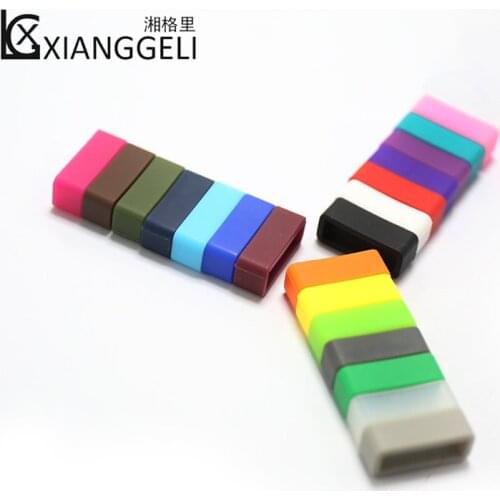 2 pieces Silicone Strap Loop Watch Accessories Strap Ring For Swatch Watchband 12mm16mm18mm19mm20mm22mm24mm26mm28mm Watch Buckle