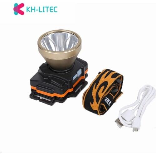 Outdoor Camping Portable Mini LED Headlamp USB Charging Fishing Headlights Flashlight Torch Camping lantern