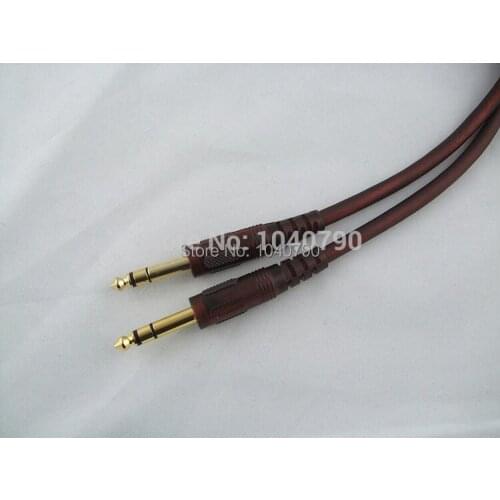 6.3/6.35/6.5 to 6.3 6.35 6.5 Toward the male Dual channel stereo Three core audio line Audio and video signal cable 2M 6.4ft