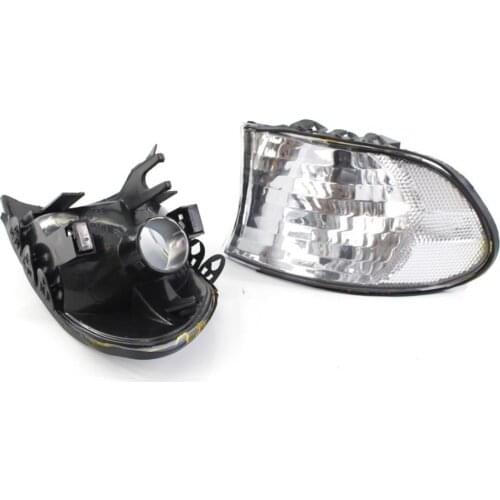 The slash lampshade is easy to use and anticorrosive ABS signal lampshade is suitable for BMW E38 1999-2001 corner lamp housing