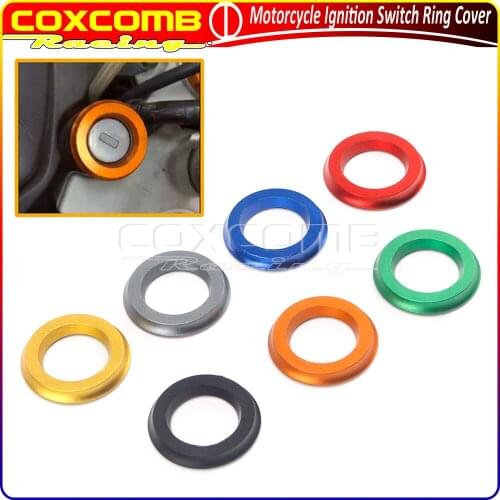 7Color Motorcycle CNC Aluminum Ignition Switch Cover Ring For Vespa Scooter Model Sprint Primavera GTS LX 50 125 150 300