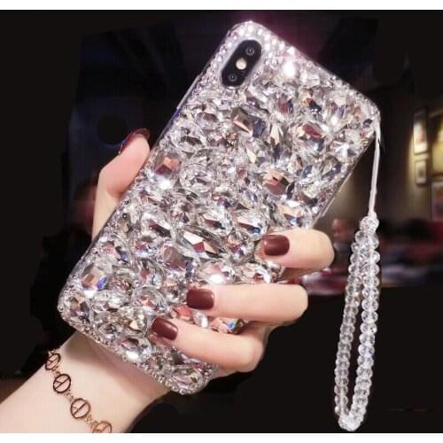 For iPhone 12 Pro Max Case mini Pearl Diamond Phone Soft Phone Case For iPhone 11 12 Pro Max XR XS 7 8 plus Rhinestone Cover Hot