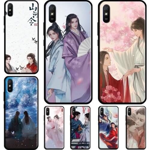 WORD OF HONOR Shan He Ling Phone Case For Xiaomi Redmi Note 10 Pro 8 9 Pro 8T 9S Cover For Redmi 9T 9 9A K40 9C 7A 8A