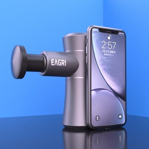 New Eagle Gray Fascia Gun Mini Portable Muscle Deep Relaxer Fitness Electric Massager Muscle Gun