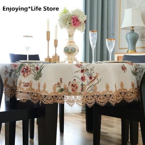 European Round Tablecloth Home Decoration Tablecloth Christmas Table Cover Round Tablecloth Wedding Decoration
