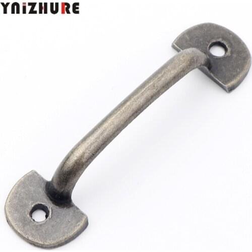 60*16mm Zinc Alloy Mini Drawer Handle,Vintage Wooden Box,Cabinet,Storage Box Handle,Bronze Tone,2Pcs