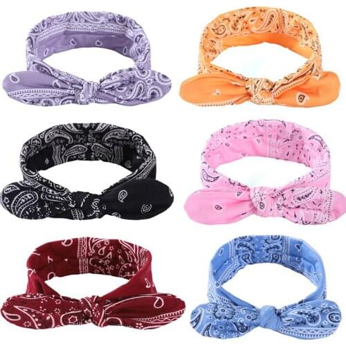 2020 Fashion Rabbit Ears Knotted Elastic Headband Headwear with Steel Wire Fixed Female Hair Elastic Hairband Jewelry Wholesale