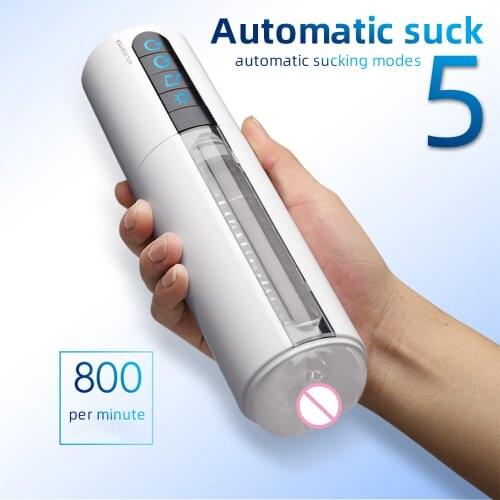 Male Masturbator Fully Automatic Telescopic Heating Strong Sucking Masturbation Cup Pussy Adult Sextoy for men Erotic Real pussy
