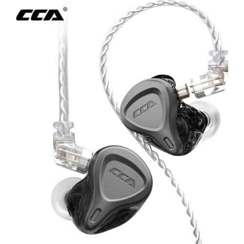 CCA CSN 1BA + 1DD Hybrid Noise Reduction Earphone In Ear Earbuds Monitor Headphones HIFI Headset Metal Stereo for Sport Running