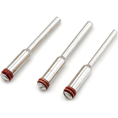 New 5Pcs 2.35mm 3.0mm 3.17mm Steel Screw Mandrel Shank Cut-off Wheel Holder For Dremel Shaft Tool Shaft Length 35mm