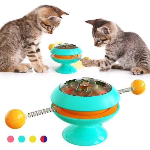 New Multifunctional Indoor Pet Turntable Eases Worries Cat Toys Funny Cat Sticks Catnip Ball Toys Funny Cat Toy Pets Toy For Cat