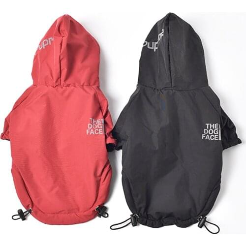 Pet clothes dog winter waterproof jacket puppy warm coat dog face hoodie reflective clothing small and medium-sized dogs and cat