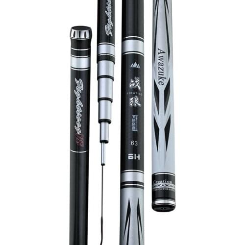 Tilapia Fishing Rod Carbon Taiwan Fishing Rod Fishing Rod 6H19 Tune Lightweight Hard Non Combat Rod Black Pit Pole Rod Rod