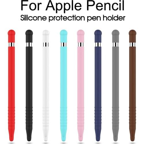 Silicone Sleeve Cap Tip Cover Holder Tablet Touch Pen Stylus Pouch Sleeve For Apple Pencil 1 Generation Case For iPad Pencil