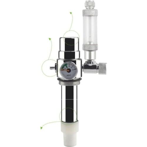 Aquarium DIY CO2 Generator System Stainless Steel Bottle Tools Pressure Gauge 964E
