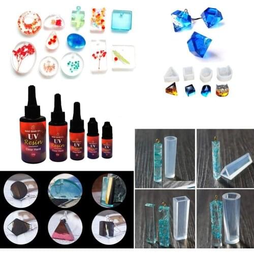 UV Resin Clear Improved Ultraviolet Curing Epoxy Resin for DIY Jewelry Making, Hard UV Glue Solar Cure Sunlight Activated Resin