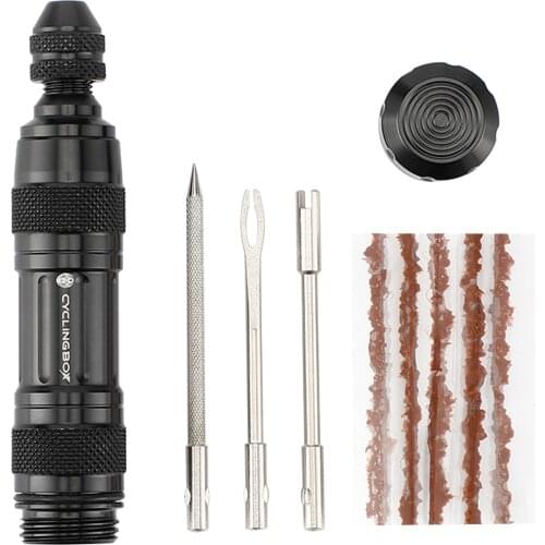 Bike Tire Repair Tool Repair Kit Studding Tool Set Bike Tire Repair Puncture Multi-Tool Mobile phone Repair Tool Kit 9.2x2.2cm