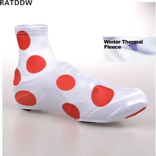 1 Pair Thermal Fleece Cycling Shoe Covers MTB Road Bicycle Sport Shoe Cover Overshoes Warm Boot Cover Bicycle Accessories