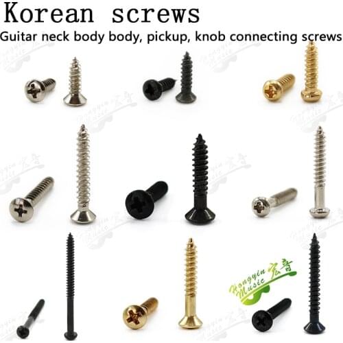 10 Pcs High Quality Pickguard Screws For Almost Guitar Bass MADE IN KOREA