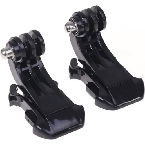 2 Pcs J-Hook Buckle Surface Mount Accessories Action Camera Helmet Fixed Base