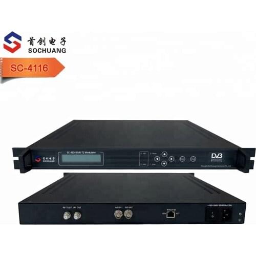 4116 ASI DVB-T2 RF COFDM Terrestrial digital tv Modulator(ASI/IP IN,RF out)