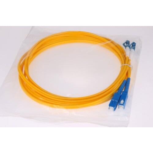 50 Pair SC TO LC PC UPC Fiber Optic patch cord single mode Duplex sm dx 1 3 5 10 20 100m meters Ftth Free Shipping