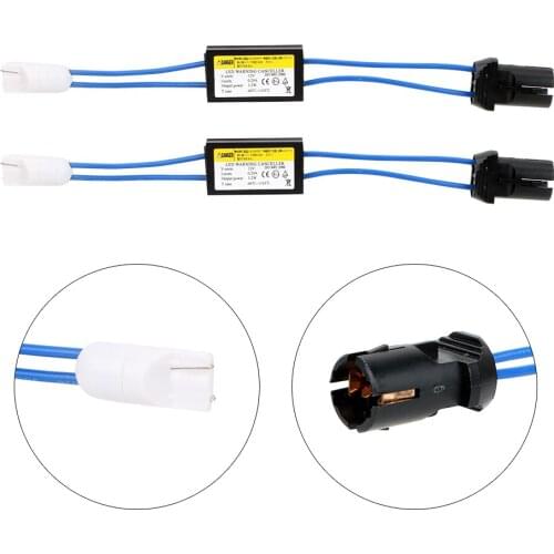 Car LED Decoder OCB Load Resistor 2Pcs Warning Canceller Decoder T10 12V Car Lights NO Error Canbus Cable