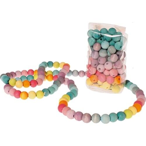 Wooden Toys Rainbow Handmade Beaded Children Training Handmade Beaded Children Early Education Hand-Eye Coordination