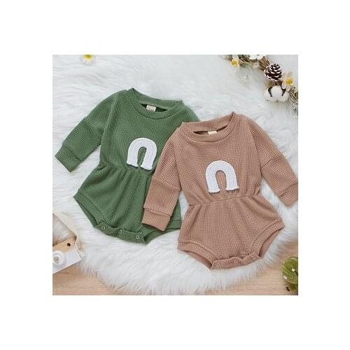 Ma&Baby 0-12M Toddler Newborn Infant Baby Girl Boy Romper Cute Rainbow Long Sleeve Jumpsuit Autumn Spring Clothes Outfits DD40