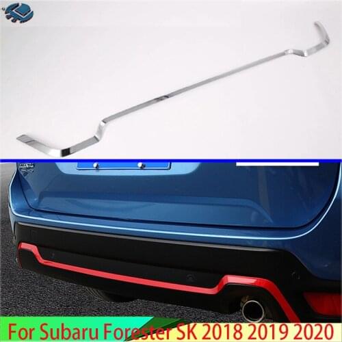 For Subaru Forester SK 2018 2019 Decorate Accessories ABS Rear Bumper Skid Protector Guard Plate accessories Trim