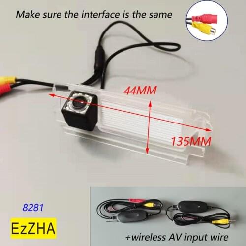 EzZHA 4 8 12 led light for Renault Pulse Clio 2 Logan Sandero Stepway Dedicated Reverse Rear View Camera Dynamic/ Fixed