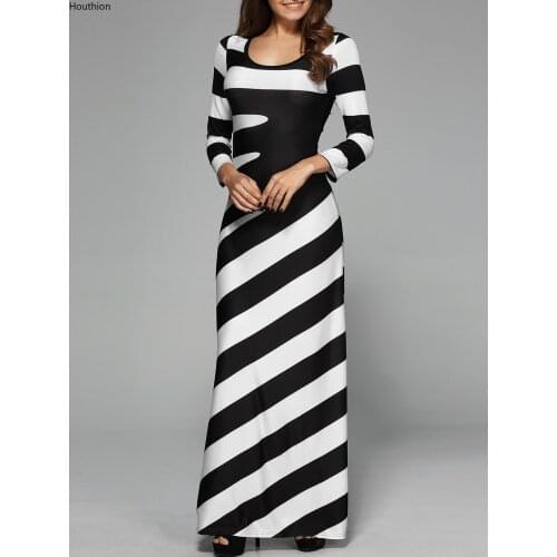 Летние платья в полоску Houthion China At AliExpress