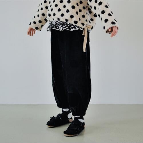 Imakokoni Heer Nao original design Harem pants women 2020 autumn and winter thick loose casual pants