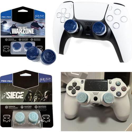 ZOMTOP for PlayStation 5 (PS5) Thumbsticks for PS4 Controller FPS Joystick Cover Extenders Caps for PlayStation4 Ps4 Accessories