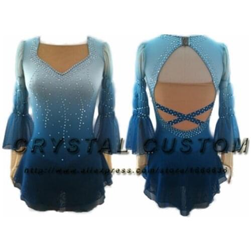 Hot Sales Custom Figure Skating Dress For Kids Fashion New Brand Ice Skating Dresses For Girls DR3579