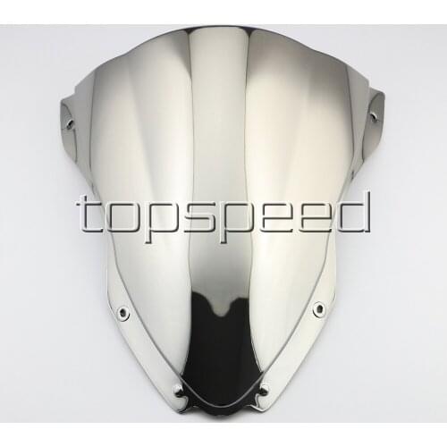 Motorcycle Windshield Windscreen For Kawasaki Ninja ZX10R 2016 2017 Chrome