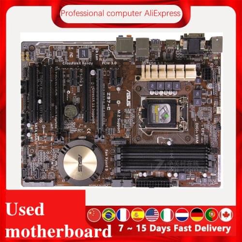 For Asus Z97-C Desktop Motherboard Z97 LGA 1150 For Core i7 i5 i3 DDR3 SATA3 USB3.0 Original Used Mainboard