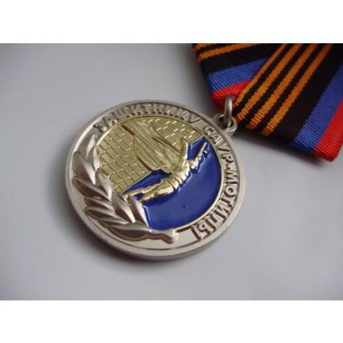 Russia Medal Custom military medal cheap metal 3D Russia Heroes Memorial medal with ribbons