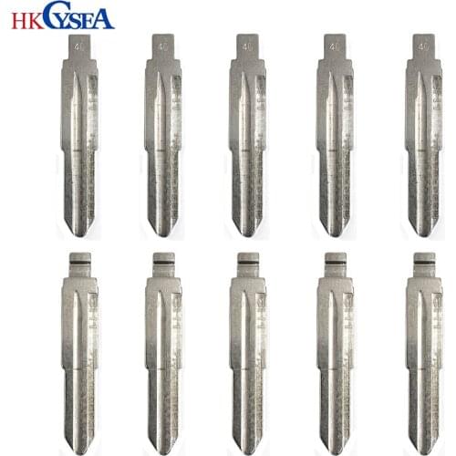 HKCYSEA 10pcs/lot Metal KD Remotes Blade CH1 Li-Shi Scale Shearing Teeth Blank Car Key Blade NO.40 for Chevrolet Captiva/Epica