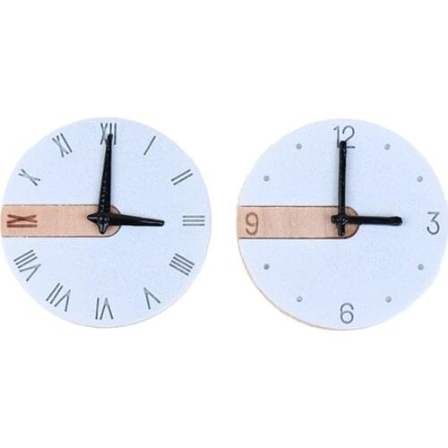 Cute 1:12 Scale Dollhouse Miniature Wall Clock Play Doll House Miniature Home Decoration