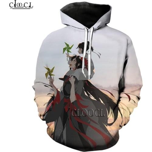 HX Anime Mo Dao Zu Shi 3D Print Fashion Hoodie Harajuku Casual Streetwear Men Women Tracksuit Autumn Tops Drop Shipping